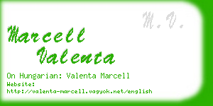 marcell valenta business card